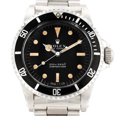 Montre Rolex Submariner "meters first" en acier Ref: Rolex - 5513  Vers 1969