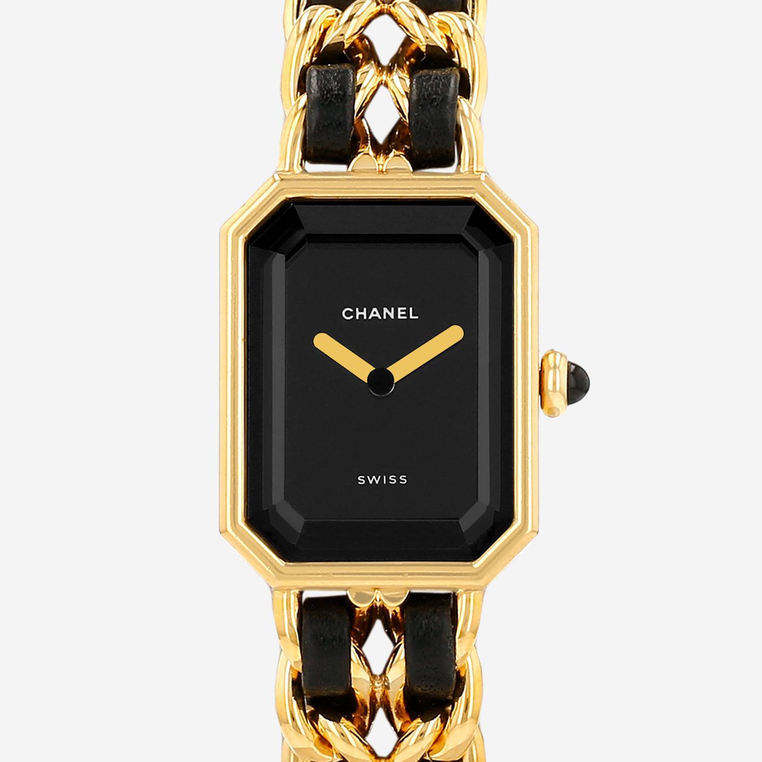 Orologio Chanel Première taglia M  in oro placcato Circa 1990