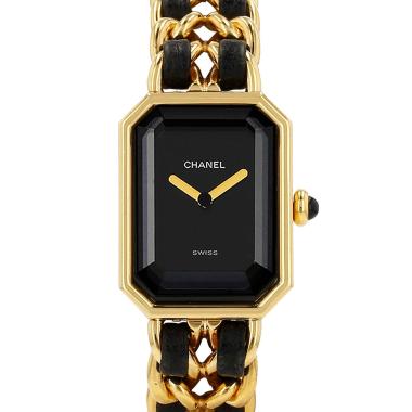 Montre Chanel Première taille M  en plaqué or Ref: Chanel - H0001  Vers 1990