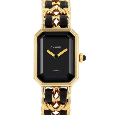 Reloj Chanel Première talla M  de oro chapado Circa 1990