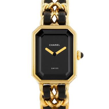 Reloj Chanel Première talla M  de oro chapado Circa 1990