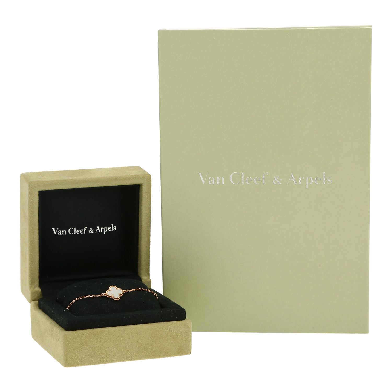 Bracelet Van Cleef & Arpels Sweet Alhambra en or jaune et nacre - Detail D2