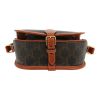 Celine  Folco shoulder bag  in brown "Triomphe" canvas  and brown leather - Detail D1 thumbnail