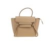 Celine  Belt Nano shoulder bag  in beige grained leather - 360 thumbnail