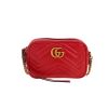 Borsa a tracolla Gucci  GG Marmont Camera in pelle rossa - 360 thumbnail
