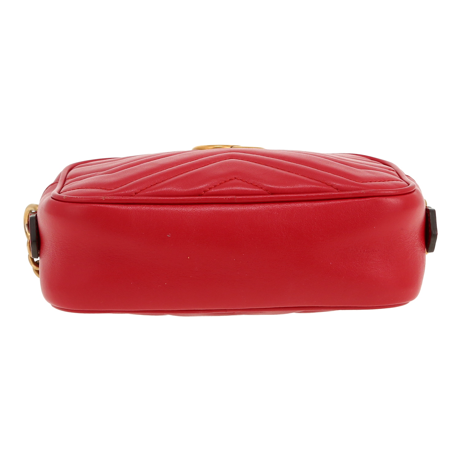 Gucci  GG Marmont Camera shoulder bag  in red leather - Detail D1