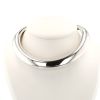 Rigid Hermès Mombasa necklace in silver - 360 thumbnail
