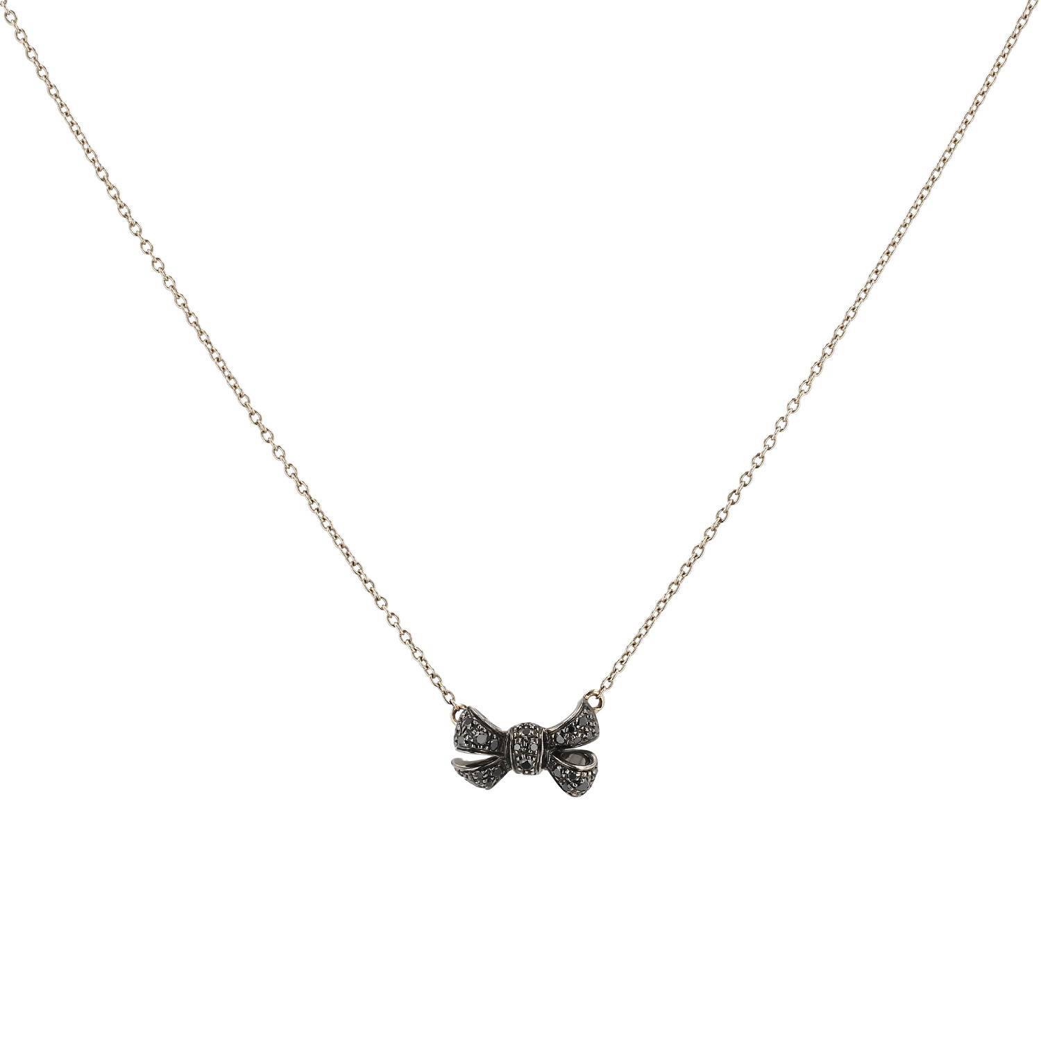 Collier Pomellato Forever en or jaune, or noirci et diamants noirs