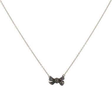 Pomellato Forever necklace in yellow gold, blackened gold and diamonds