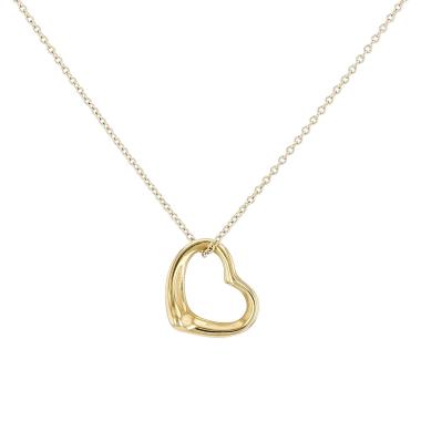 Collier Tiffany & Co Open Heart petit modèle en or jaune
