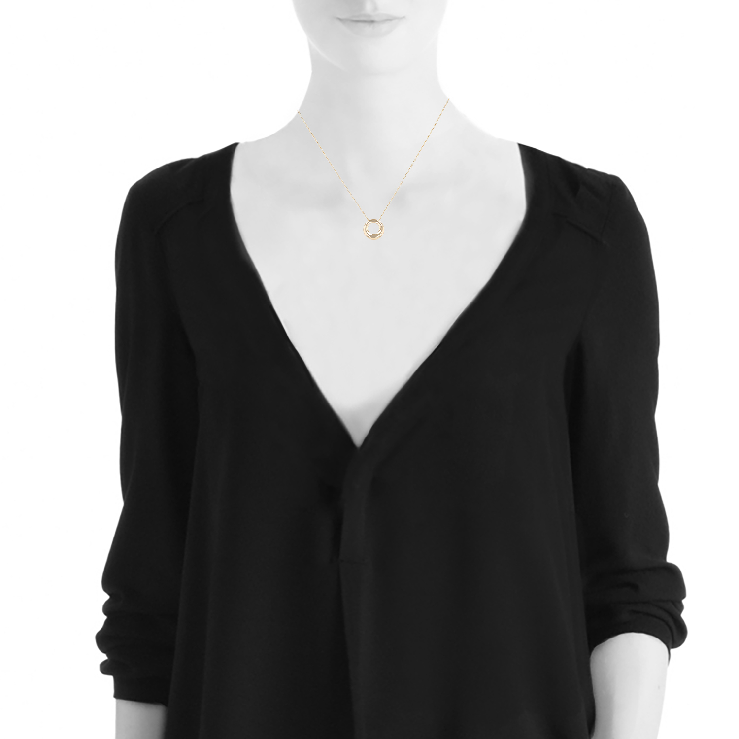 Collier Chaumet Anneau en or jaune - Detail D1