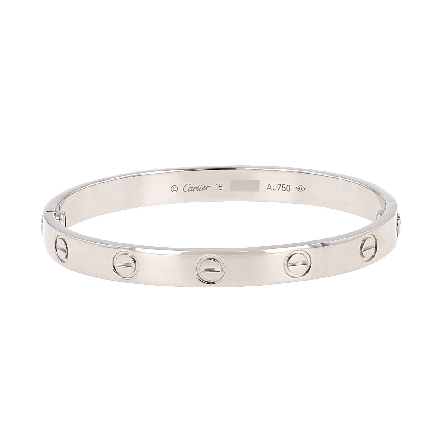 Bracciale Cartier Love in oro bianco