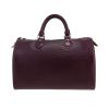 Sac à main Louis Vuitton  Speedy 35 en cuir épi violet - 360 thumbnail