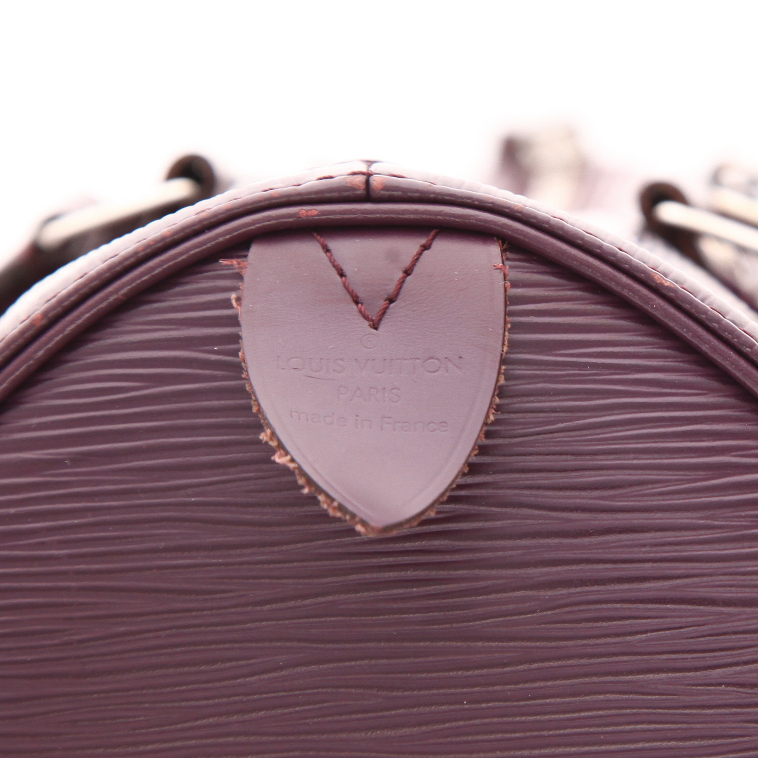Bolso de mano Louis Vuitton  Speedy 35 en cuero Epi violeta - Detail D2