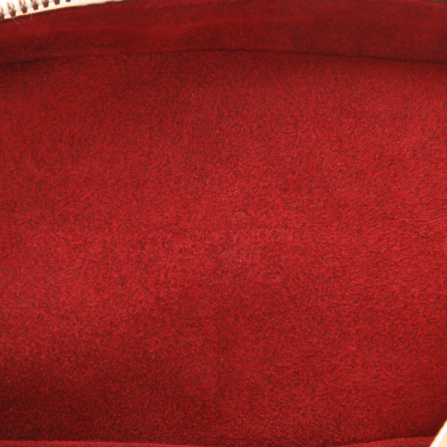 Bolso de mano Louis Vuitton  Trouville en lona Monogram blanca y multicolor y cuero natural - Detail D2