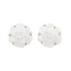 Pendientes Chanel Camelia de oro amarillo y cacholong - 00pp thumbnail