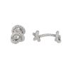 Paire de boutons de manchette Hermès  en argent - 00pp thumbnail