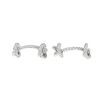 Paire de boutons de manchette Hermès  en argent - 360 thumbnail