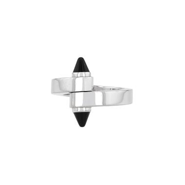 Cartier Menotte ring in white gold and onyx