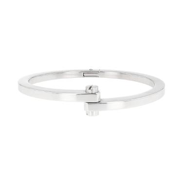 Brazalete que se puede abrir Cartier Menotte de oro blanco
