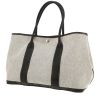 Hermès  Garden Party shopping bag  in grey canvas  and black Negonda calfskin - 00pp thumbnail