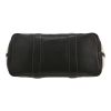Hermès  Garden Party shopping bag  in grey canvas  and black Negonda calfskin - Detail D1 thumbnail