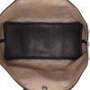 Hermès  Garden Party shopping bag  in grey canvas  and black Negonda calfskin - Detail D3 thumbnail