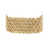 Bracelet Louis Vuitton LV Volt Mesh en or jaune - 360 thumbnail