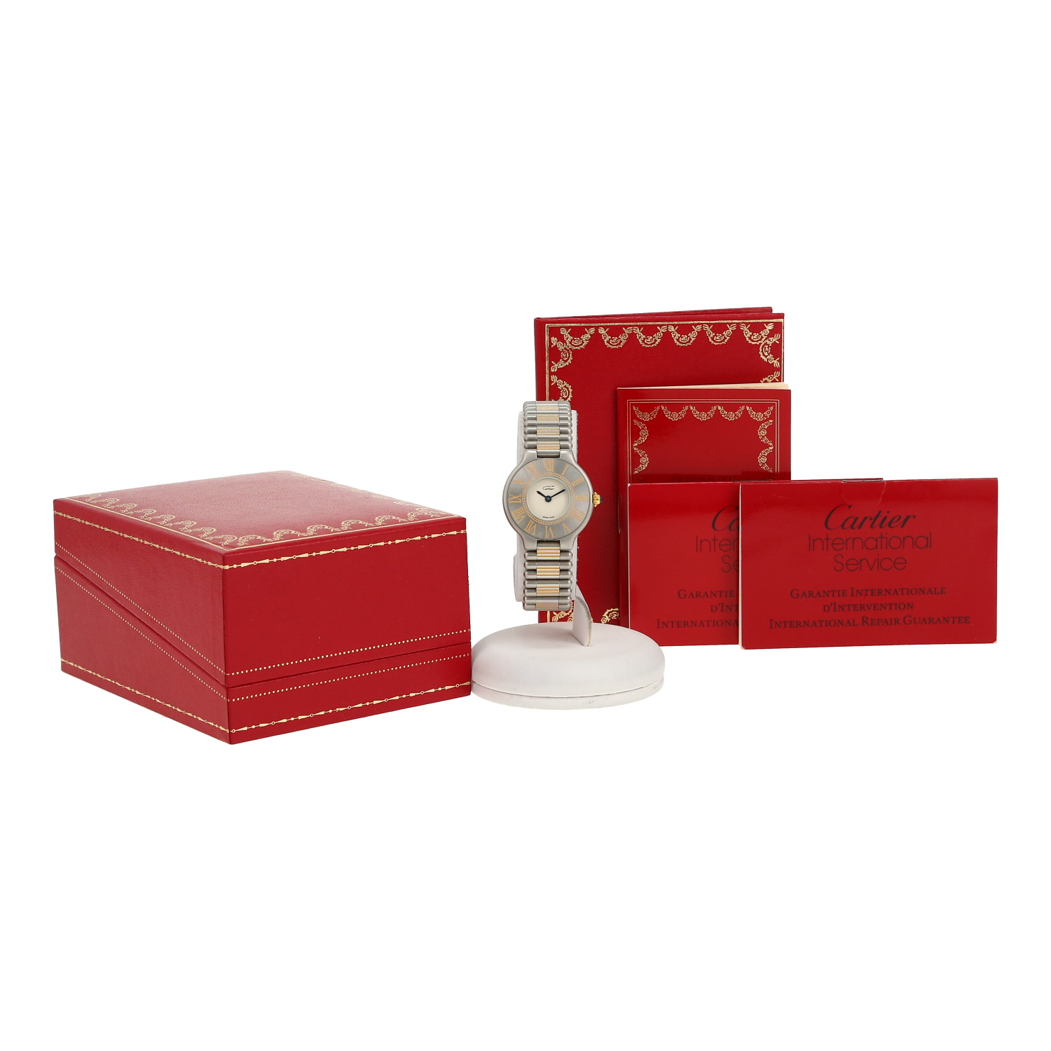 Reloj Cartier Must 21 de oro chapado y acero Ref: 9010  Circa 1988 - Detail D2