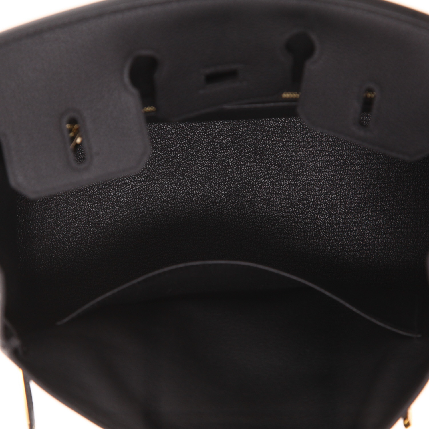 Sac à main Hermès  Birkin 25 cm en cuir togo noir - Detail D3