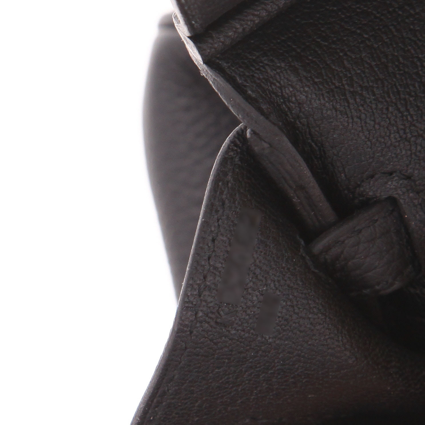 Sac à main Hermès  Birkin 25 cm en cuir togo noir - Detail D4