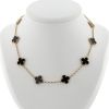Van Cleef 
Arpels Vintage Alhambra necklace in yellow gold and onyx - 360 thumbnail