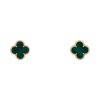 Orecchini Van Cleef 
Arpels Vintage Alhambra in oro giallo e malachite - 00pp thumbnail