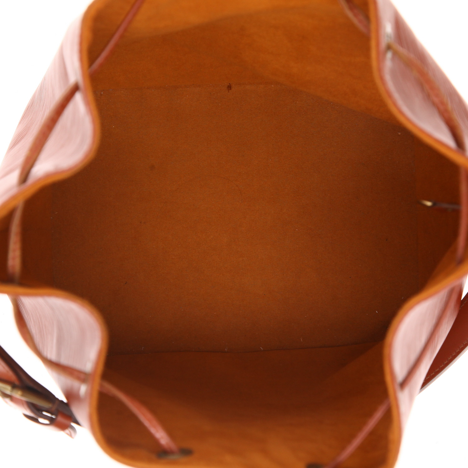 Sac à main Louis Vuitton  Petit Noé en cuir épi marron - Detail D3