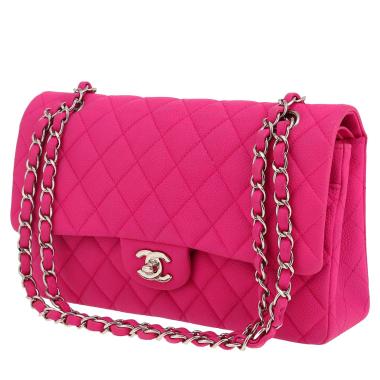 Bolso de mano Chanel  Timeless Classic en cuero granulado acolchado rosa
