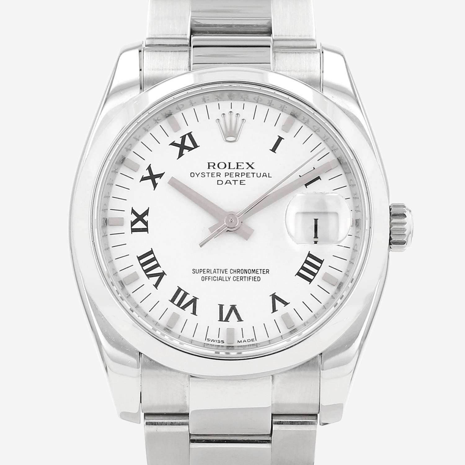 Montre Rolex Oyster Perpetual Date en acier Ref: Rolex - 115200  Vers 2006