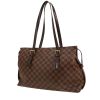 Louis Vuitton  Chelsea shoulder bag  in ebene damier canvas  and brown - 00pp thumbnail