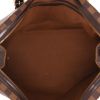 Louis Vuitton  Chelsea shoulder bag  in ebene damier canvas  and brown - Detail D3 thumbnail