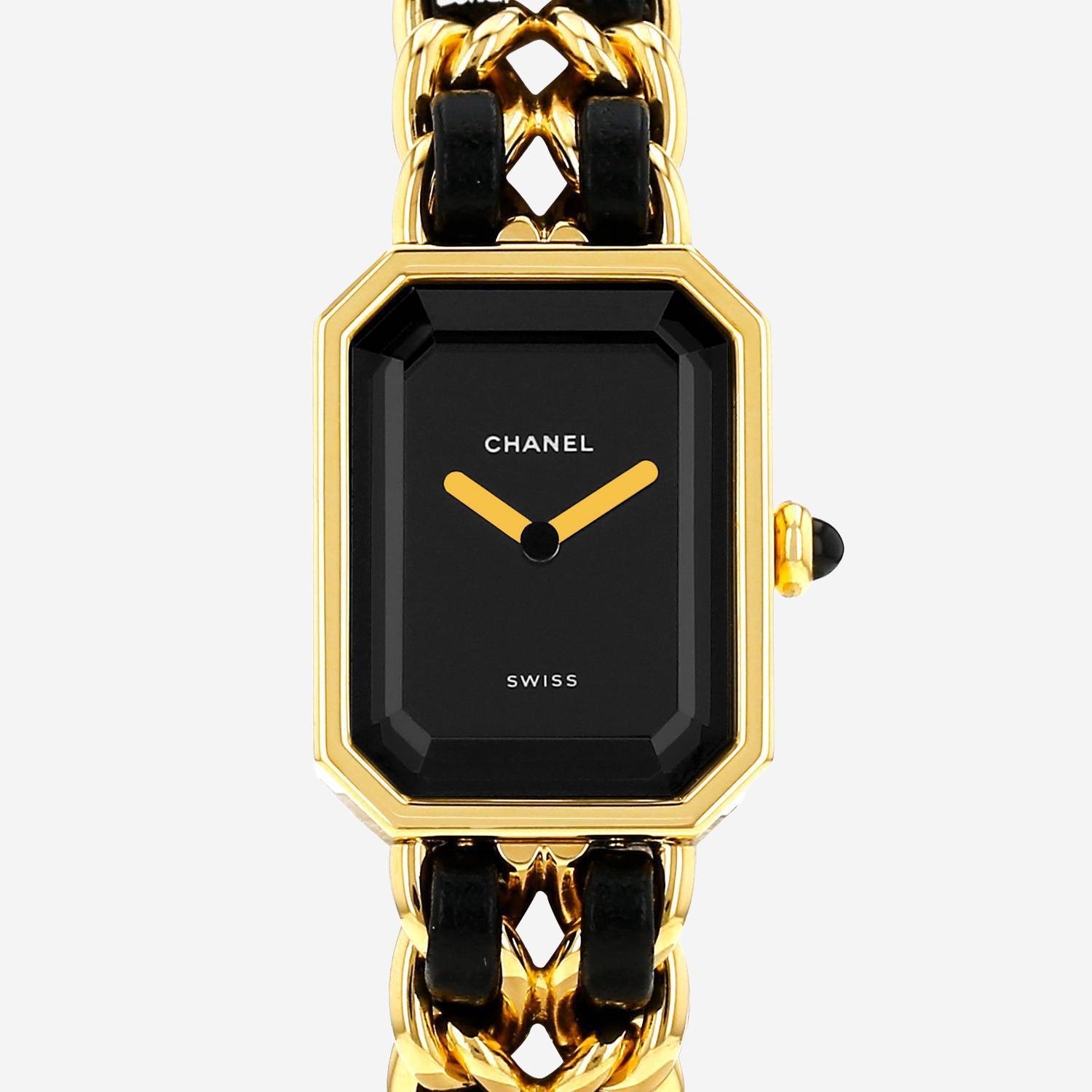 Montre Chanel Première taille M  en plaqué or Ref: Chanel - H0001  Vers 1990