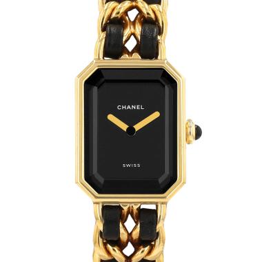 Reloj Chanel Première talla M  de oro chapado Circa 1990