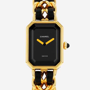 Montre Chanel Première taille M  en plaqué or Ref: Chanel - H0001  Vers 1990