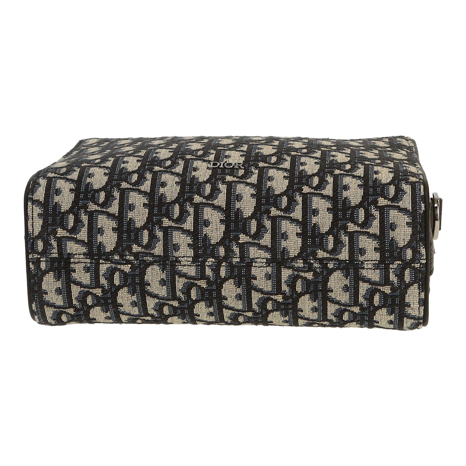 Sac bandoulière Dior  Lingot 22 en toile monogram Oblique bleu-marine - Detail D1