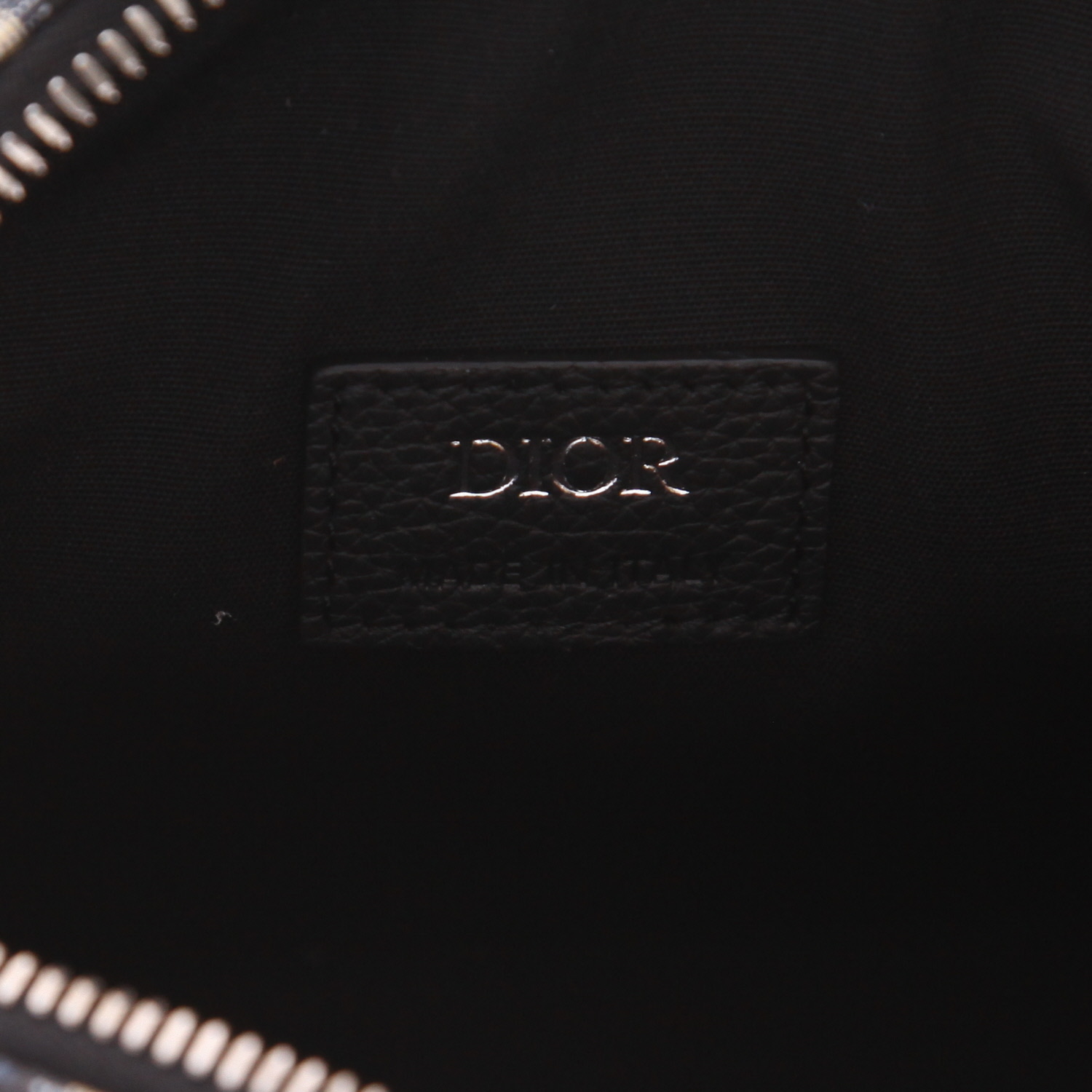 Sac bandoulière Dior  Lingot 22 en toile monogram Oblique bleu-marine - Detail D2