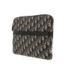 Dior   pouch  in blue monogram canvas Oblique  and blue leather - Detail D9 thumbnail