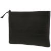 Pochette Dior  Stripe Pouch en cuir noir - 00pp thumbnail