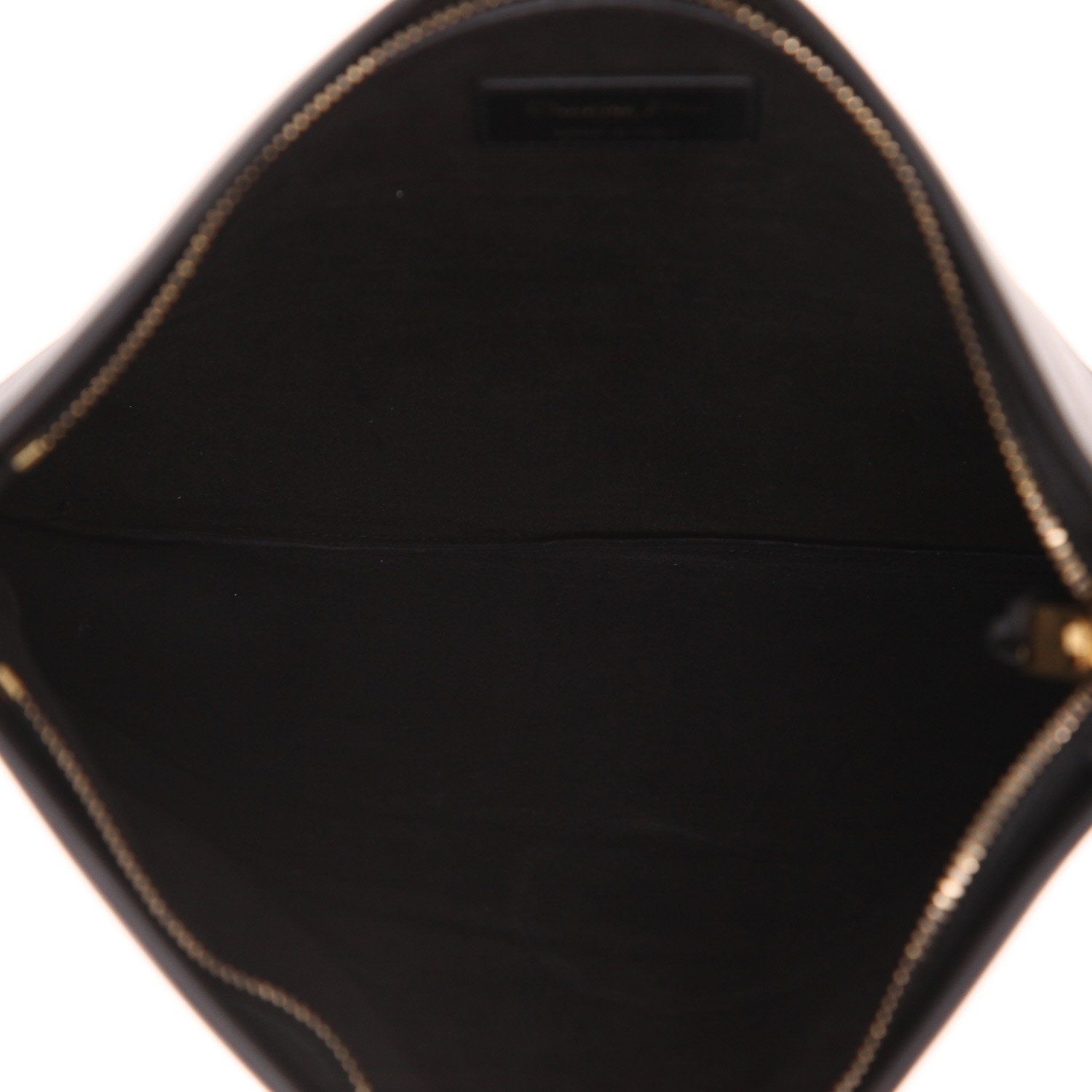 Dior  Stripe Pouch pouch  in black leather - Detail D3