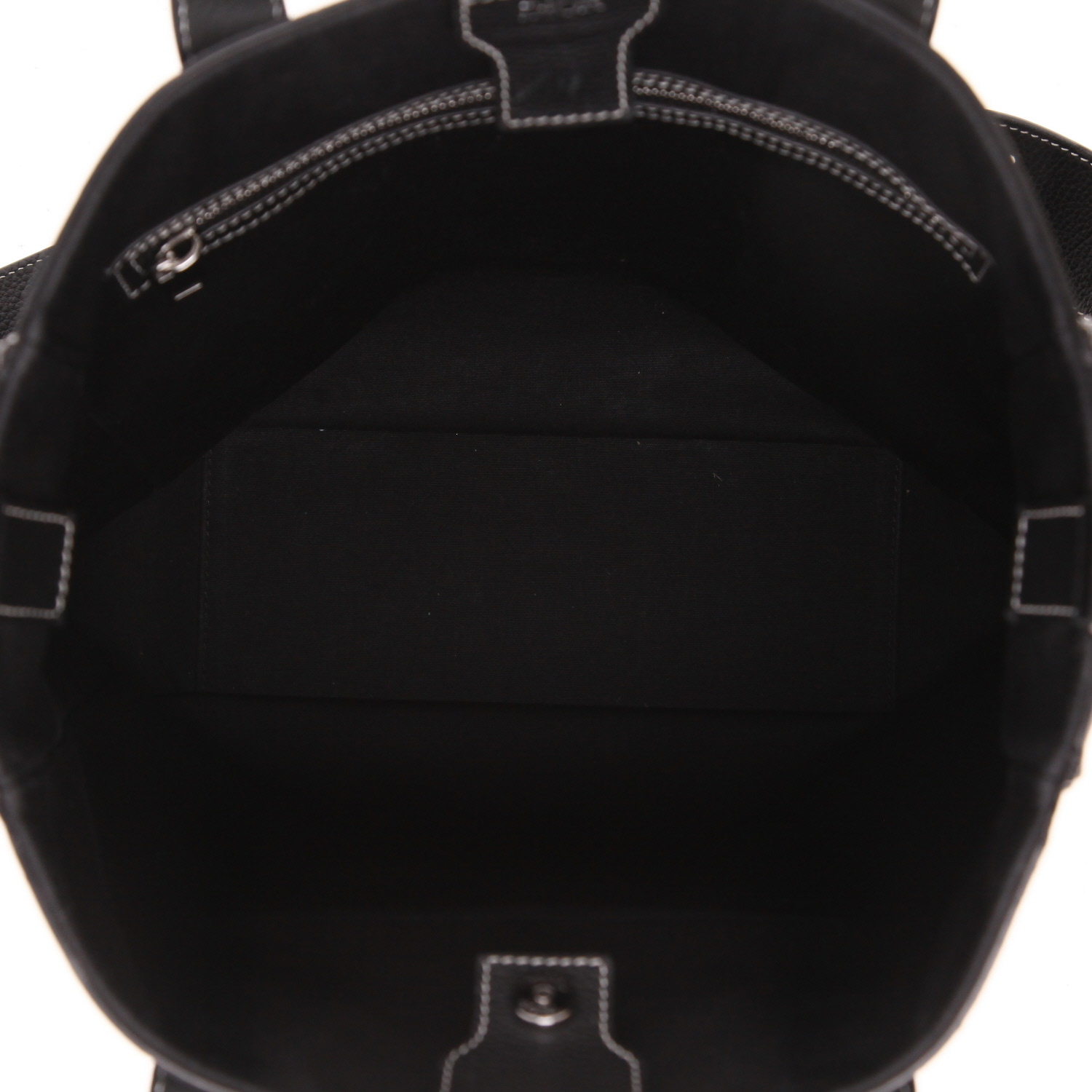 Sac cabas Dior  Saddle en cuir noir - Detail D3