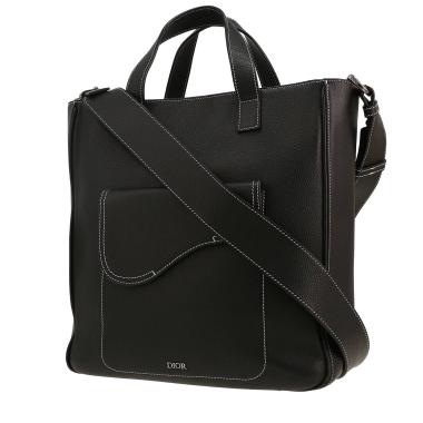 Dior  Saddle shopping bag  in black leather