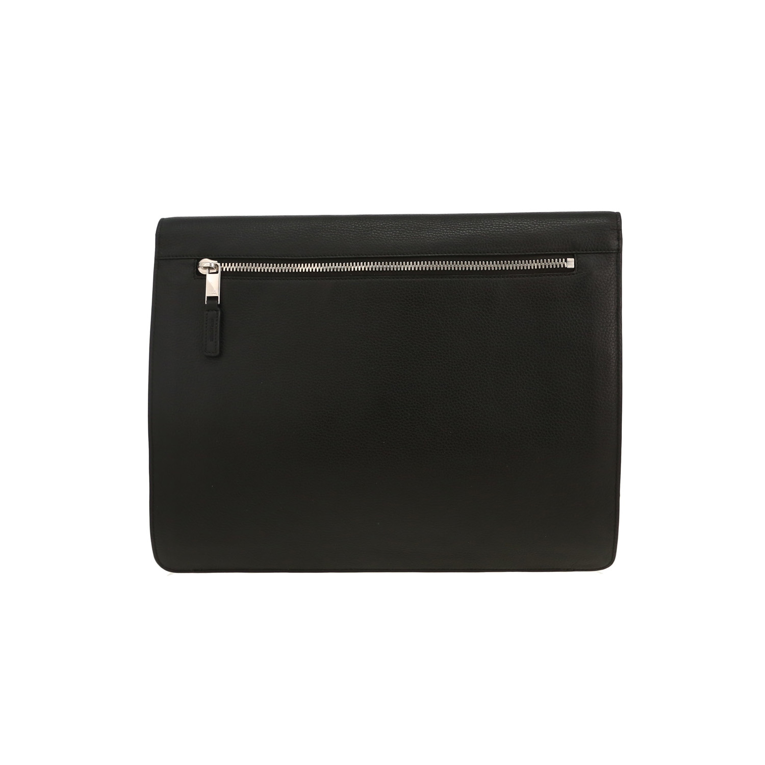 Dior pouch in black and navy blue leather - Detail D6