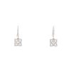 De Beers Enchanted Lotus earrings in white gold and diamonds - 360 thumbnail